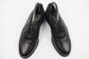 Italy Mario Fagni Leather Wingtip 24.5 Black Grain Full Brogue(USED)