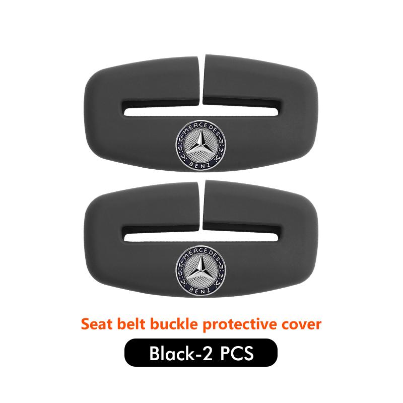 GLC GLB Silicone Anti Scratch Car Seat Belt Clip Protector Buckle Lock Cover For Benz C180 C300 W124 W176 W177 C200 C260 GLC CL