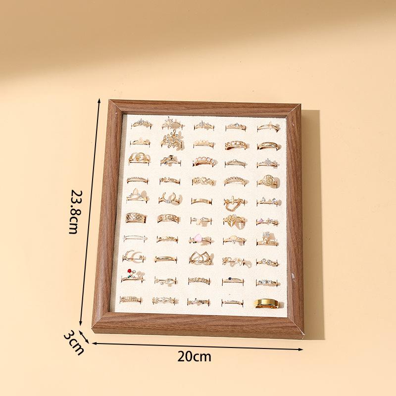 Creative 50 ring display plate, earring storage plate, ring display prop rack, ring viewing plate, stall