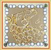 New 90x90cm Silk Scarf Women Metal Chain Print Satin Head Hijab Scarfs Luxury Brand Foulard Colors Beach Shawls Square Scarves