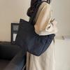 Einfarbige Handtasche, große Kapazität, Damen-Einkaufstasche, Pendler-Umhängetasche