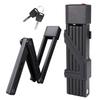 Folding Bicycles Security Lock Weather proof Foldable Bike Lock Rustproof Lock with 2 Key For Commuters Secure Cycling