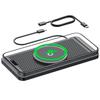 Per Apple / Huawei / Xiaomi Standard Qi Caricabatterie Wireless Magnetico per Auto Tappetino Antiscivolo con Luce Indicatrice