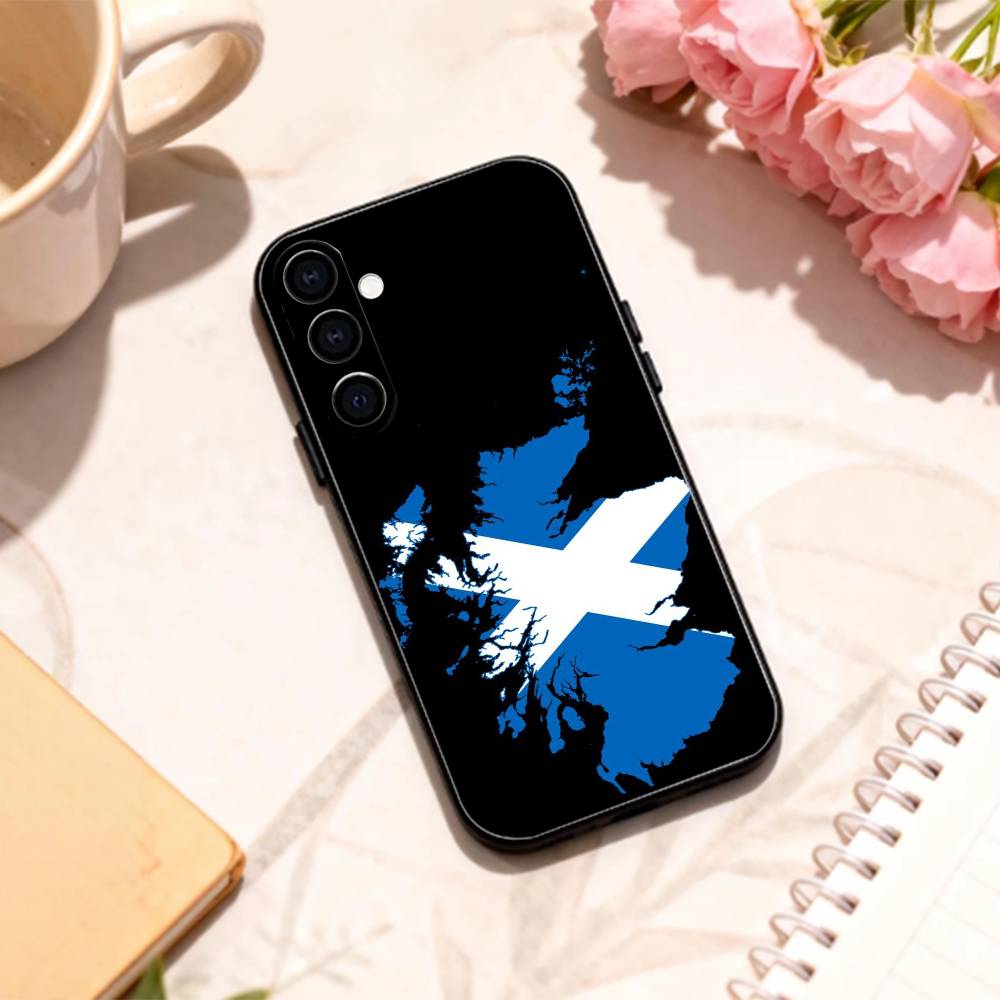 

S-Scotland S-Scottish F-Flag phone Case For Samsung Galaxy A73,A72,A71,A70,A53,A52,A51,Others Soft Black Shell Samsung a20s