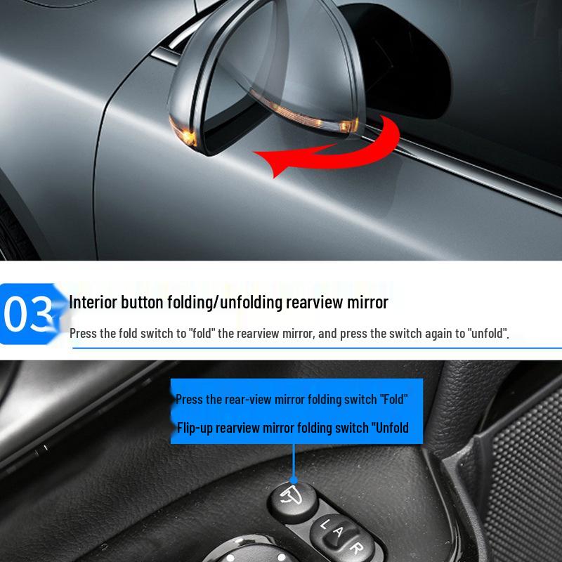Honda 22nd Gen Lingpai 2A Electric Folding Rearview Mirror with Automatic Lock/Unlock and Window Lift