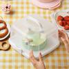 Transparent Cake Storage Box With Handle For Baking Snacks Bread Dust Proof Food Container For Kitchen Countertops