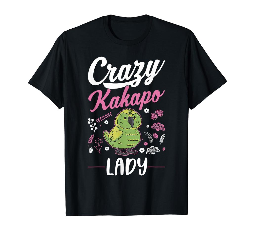 Crazy Kakapo Lady New Zealand Kakapo Mama T-shirt