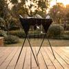 Camping Storage Rack with Basket Lightweight Furniture Long-Lasting for Backyard
