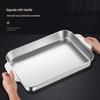 Stainless Steel Rectangular Roasting & Serving Tray