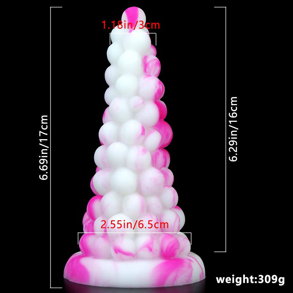 W kształcie stożka Sex Butt Plug Sex Toy Kształt winogron Dildo Anal Plug dla kobiety Włóż pochwę