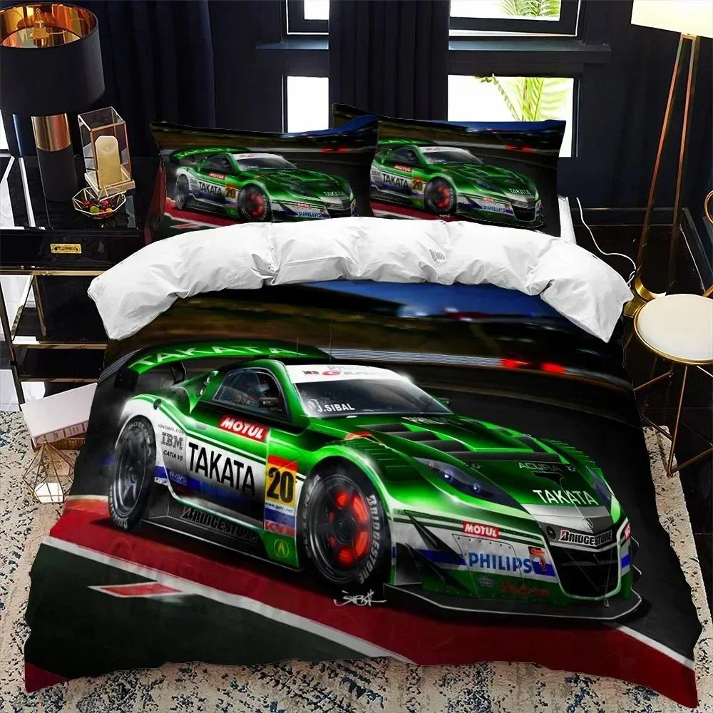 Top 3D Print Sports Car Supercar Bedding Set Boys Girls Twin Queen Size Duvet Cover Pillowcase Bed Kids Adult Home Textileextile