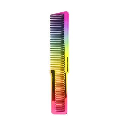 Schönheitspflegeprodukte Haarschnitt Friseurkamm Bunter Regenbogenkamm Tragbarer persönlicher Friseurkamm