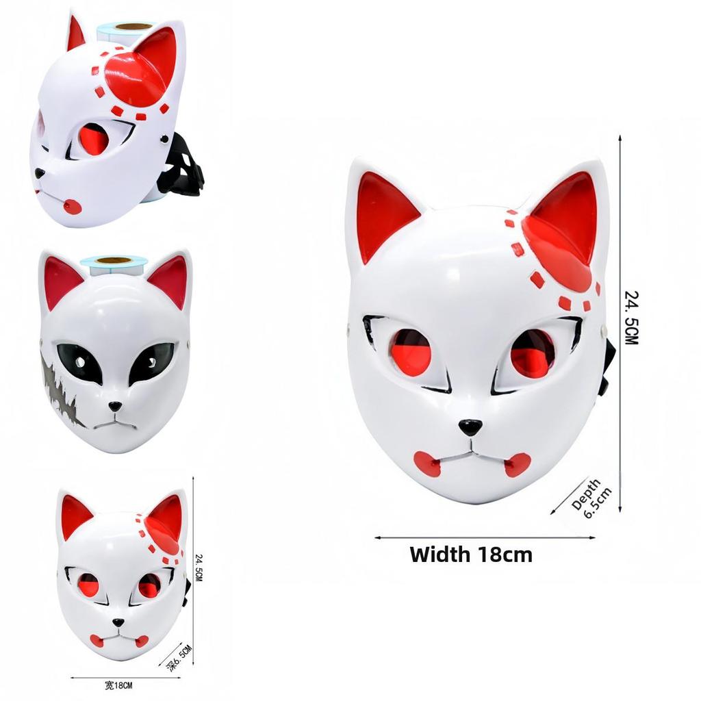 Demon Slayer Sabito Art Resin Mask For Christmas And Halloween