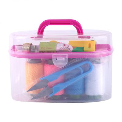 10pzscatola Scatola da Cucito Grande Infila-aghi Nastro Misuratore Forbici Ditale Kit Strumento