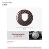 Carbon Fiber Car Steering Wheel Center Trim Emblem Sticker For Porsche 911 Panamera Cayenne Boxster Taycan