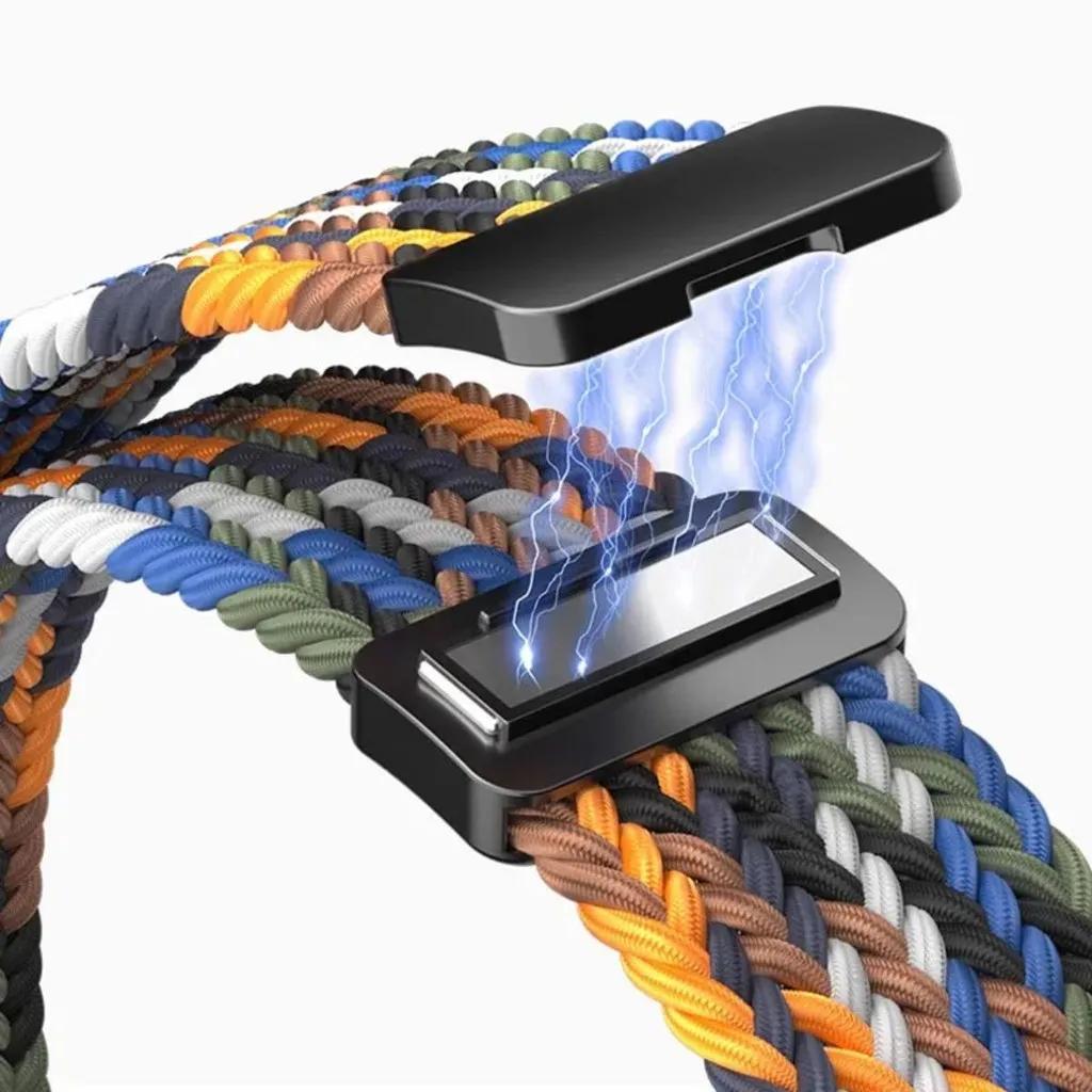 Nylon Magnetic Strap for Huawei Watch Fit 4/3 Braided Breathable for Huawei Watch Fit 4 Pro Sport Bracelet Watchband Accessories