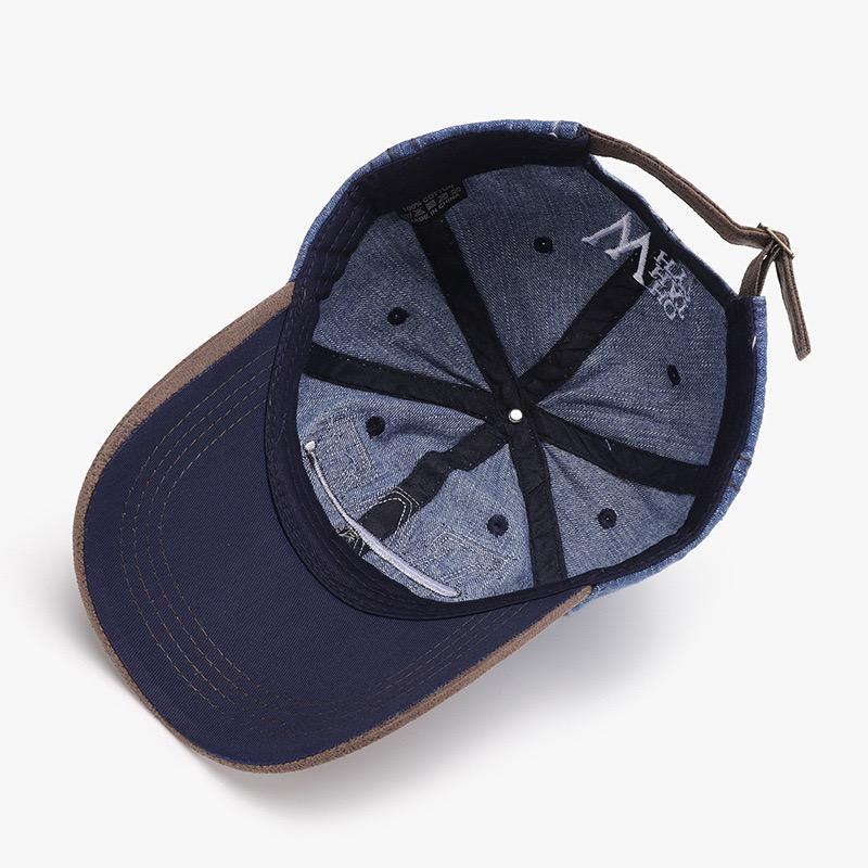 Unisex Washed Cotton Baseball Cap W Letter Embroidery Outdoor Casual Classic Hat for Women And Men