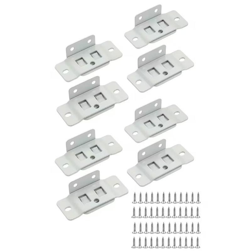 Locking Shelf Fixing Hardware, Steel Support Parts with Mounting Holes for Cabinet Board Installation and Repair