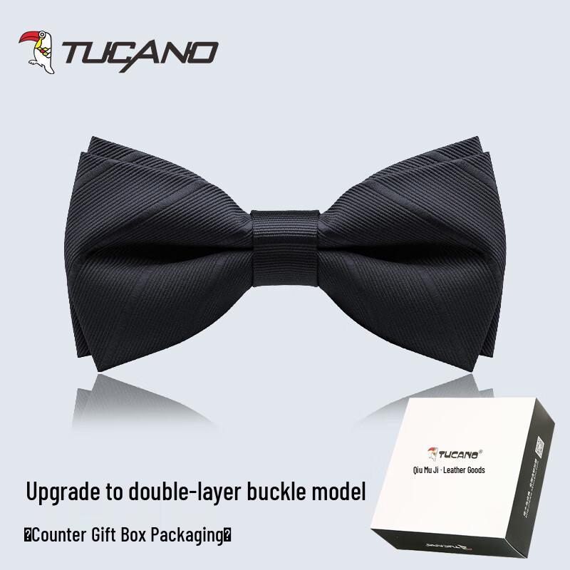 TUCANO Men s Double-Layer Formal Bow Tie