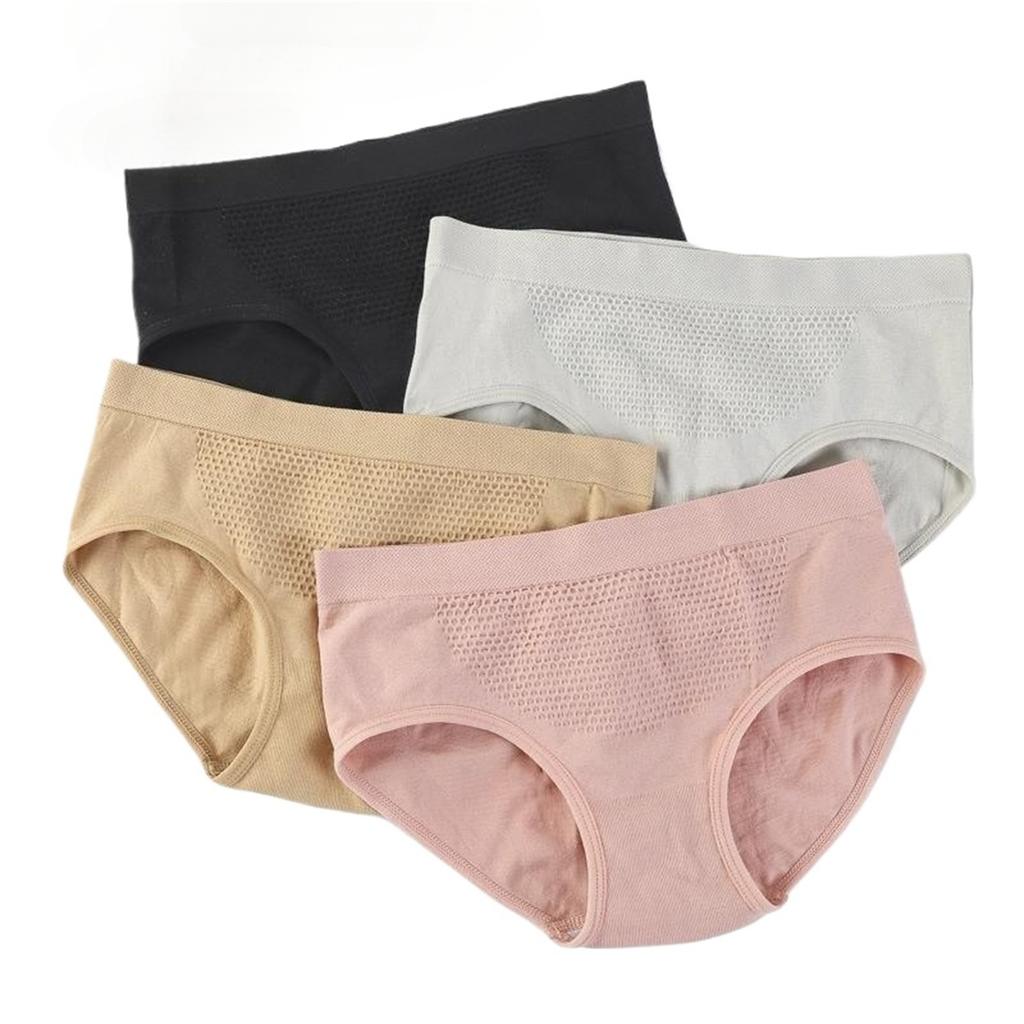 Women's Breathable Cotton Butt Lifter Panties Honeycomb Weave Seamless Soft Underwear