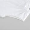 Elegant Ruffles Short A-line Dress Women Lace Up O-neck Sleeveless Vacation Dresses  Lady White Party Dress