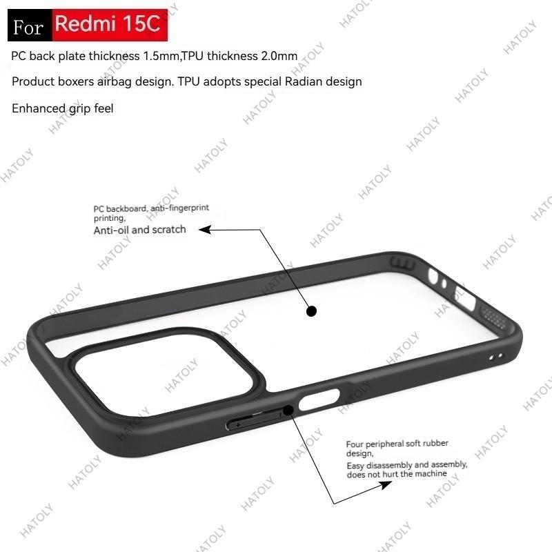 For Realme 15 Pro 5G Case for Realme 15 15Pro 5G Cover Simple Black Matte Shell Anti-fingerprint Phone Case For Realme 15 Pro 5G