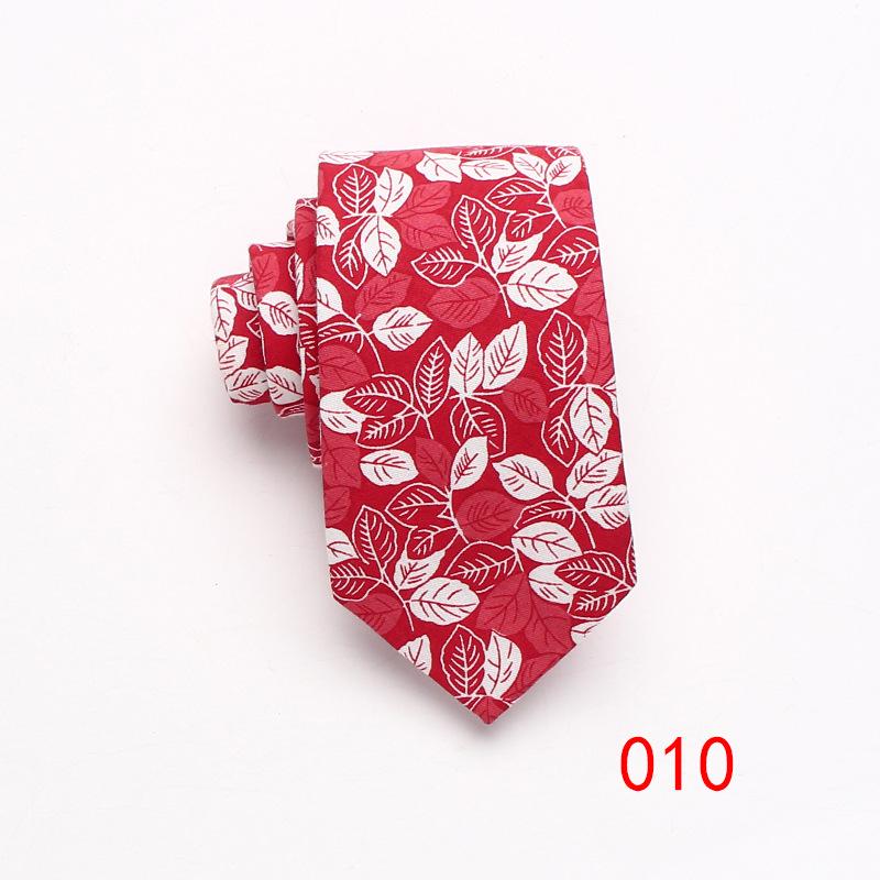 Jacquard Cotton Tie 7Cm Tie Men'S Business Dress, Work Casual Tie