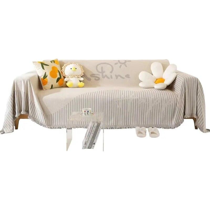 Knitting Picnic Throw Blanket Outdoor Picnic Mat Soft Sofa Blankets Towel Nap All Inclusive Couch Slipcover