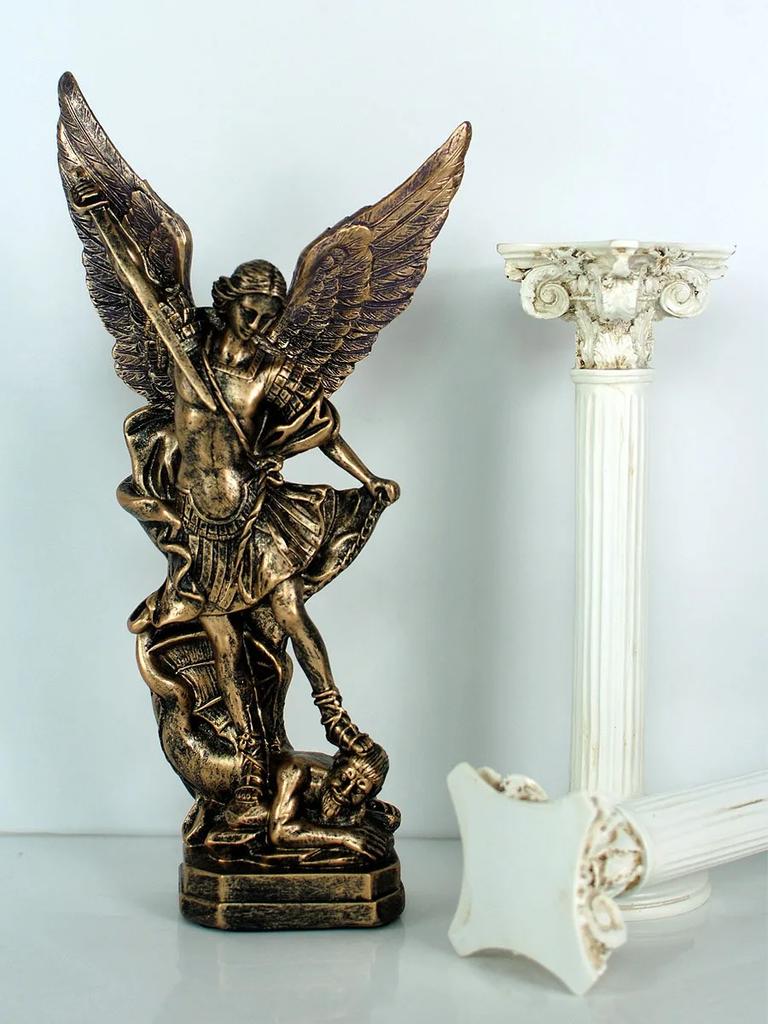 European archangel Michael Figurine Sculpture Living Room Decoration Home Decoration,Angel Resin Statue Ornaments Business Gift
