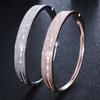 S0130 Atmospheric Spring Buckle Women'S Bracelet, Slightly Inlaid With Three Rows Of Zircon Jewelry