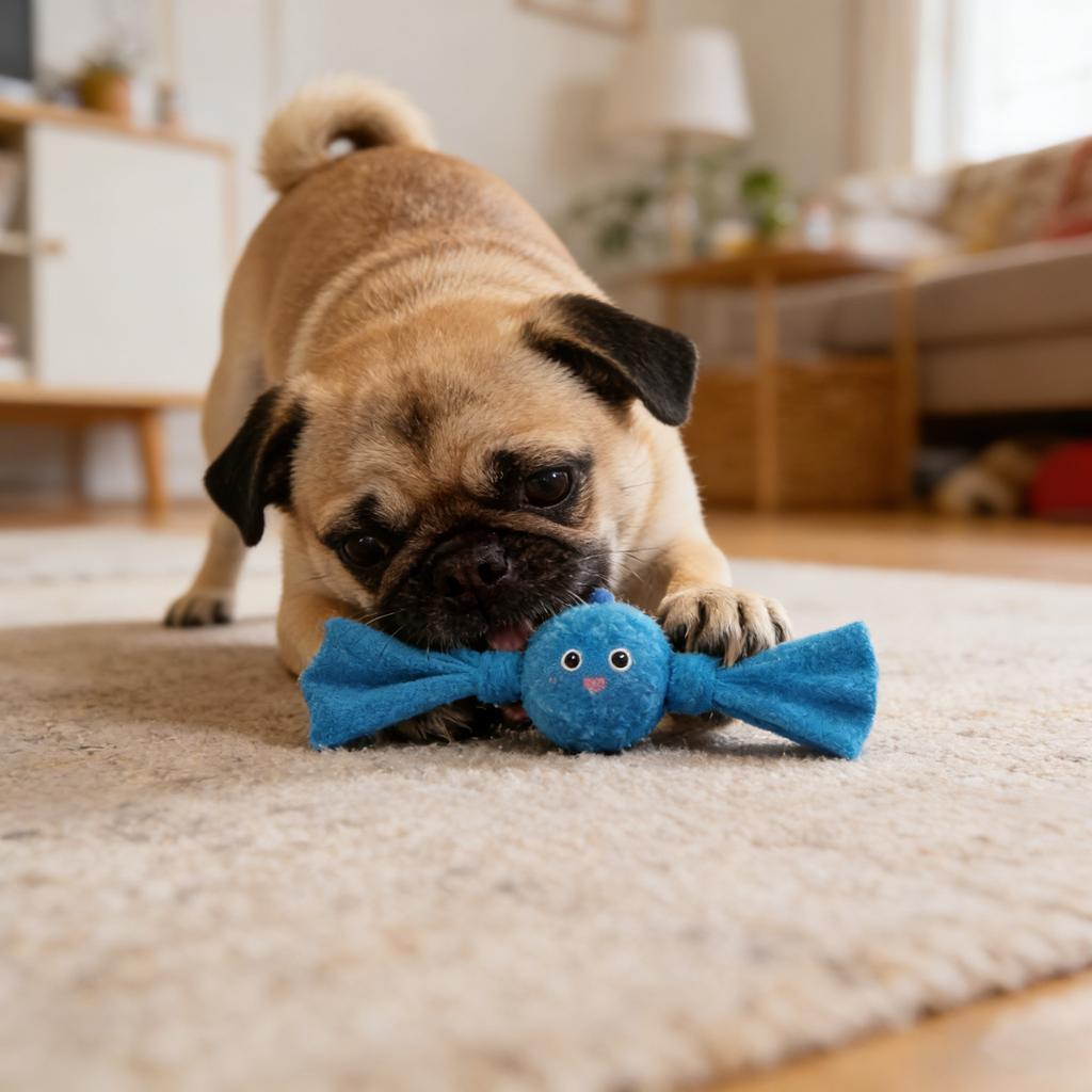 Plüsch-Haustierspielzeug, eingebaute TPR-Spikes, quietschendes Hundespielzeug zum Kauen und zur Selbstbeschäftigung, geeignet für kleine bis mittelgroße Haustiere.