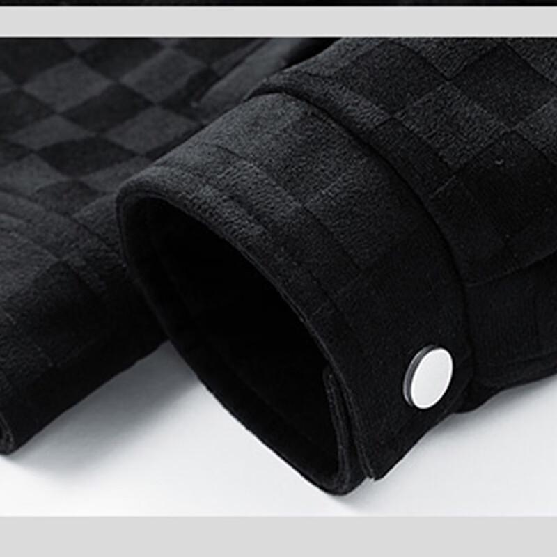 ROMON Men's Checkered Business Casual Jacket