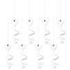 Halloween Black Bat Hanging Swirls Decoration 10 Pcs Set Spooky Ceiling Decor for Home Party and Haunted House
