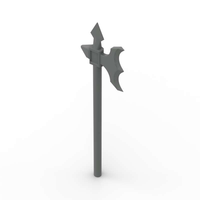 MOC 10PCS 6123 Prop Axe Gun Building Blocks High-Tech Halberd Elaborate Part Bricks Particle Toys Children Kid Birthday Gifts