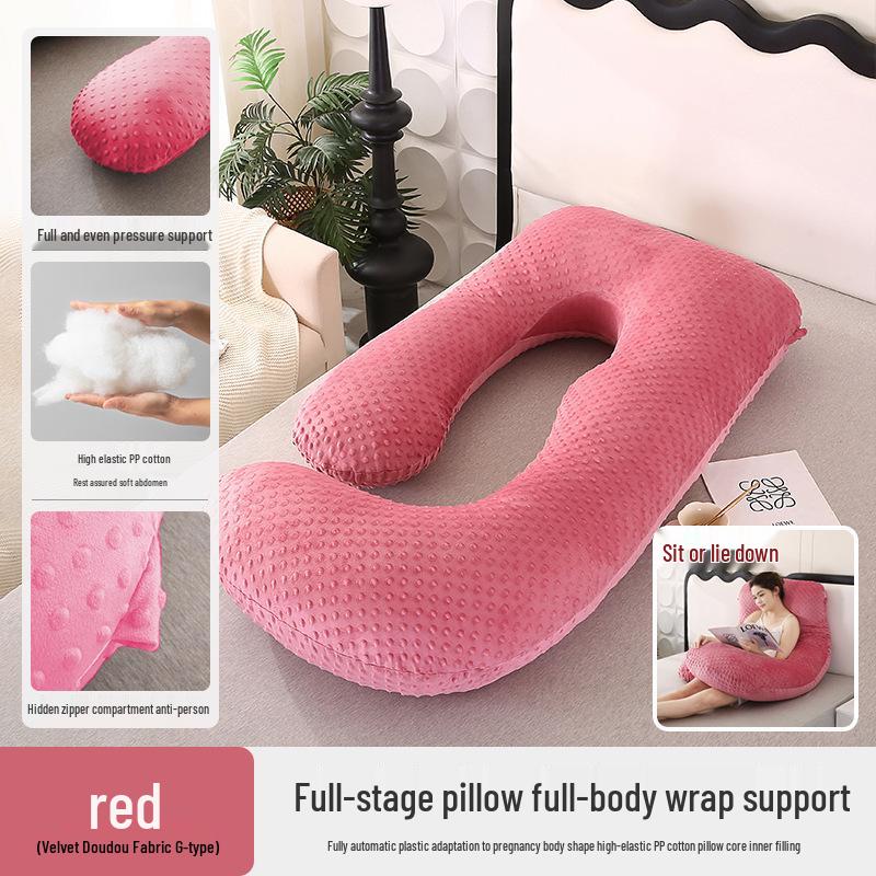 Pregnancy Support Pillow: G, U & L Shapes for Side Sleeping & Back Support