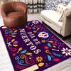 Dia de Muertos Rug Floor Mat for Living Room or Bedroom Soft and Comfortable Carpet a Gift for Birthday and Holiday.MFF0918042