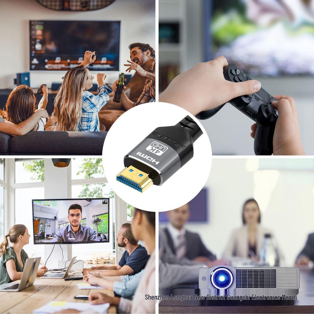 8K60Hz HDMI 2.1 Braided Mesh Cable for High Definition Gaming and eSports.