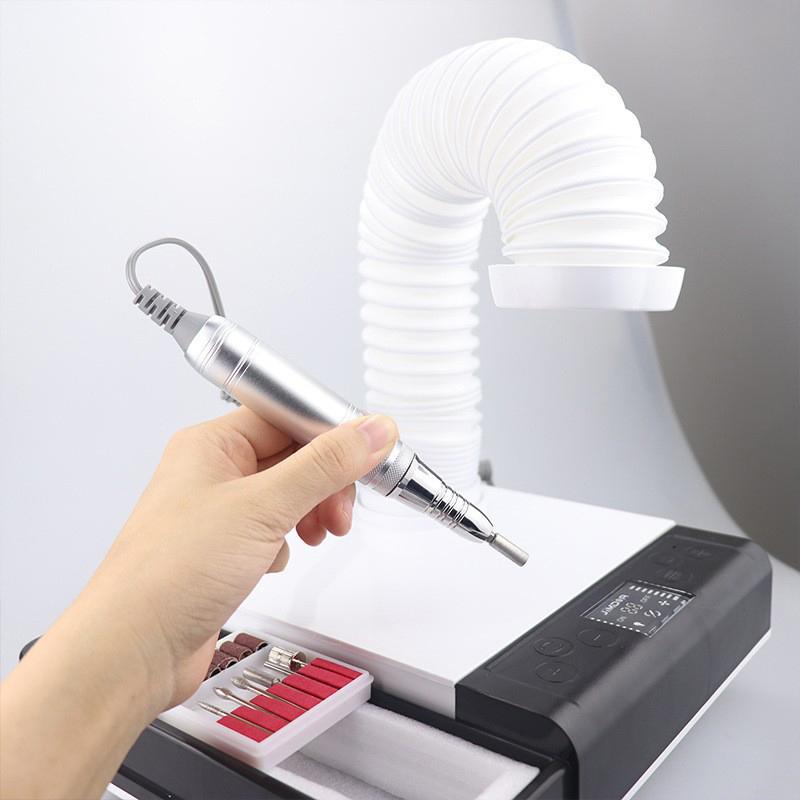 65W Nagelstaubsammler Maschine Nagelstaubsauger für Maniküre Pediküre Nagelkunst Salon Staubabsaugung Entferner Leistungsstarker Ventilator