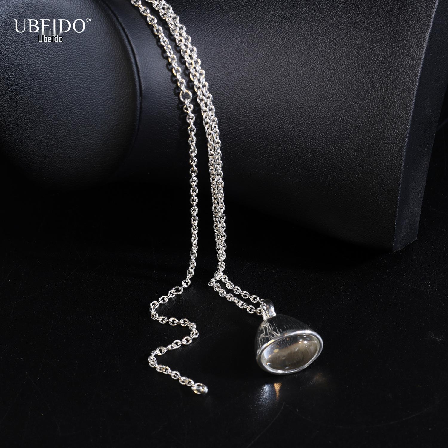 

Silver Pinecone Pendant Necklace - Korean Blogger Style, Women s Simple High-End Long Chain срібний