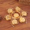 Jiuxing Plum Blossom Tea Candle Holder - Metal Tabletop Candle Stand, For Lotus Design, 9 Heads, Suitable For All Occasions