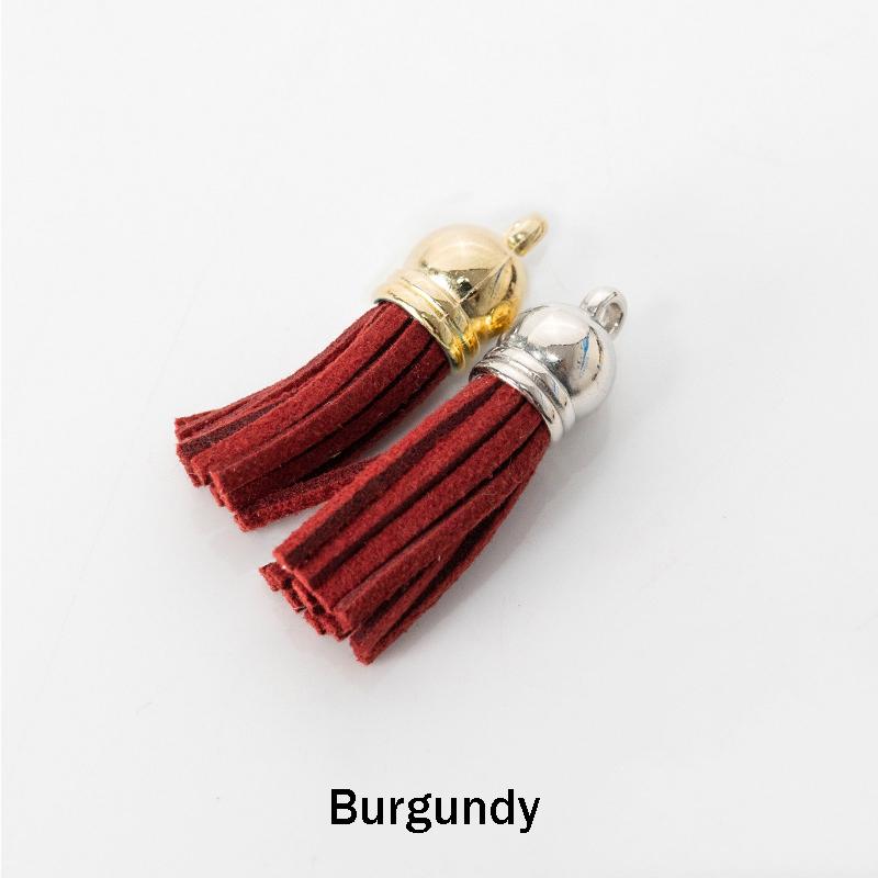20Pcs/Lot 35mm Leather Tassel for Keychain Straps Jewelry Fiber Fringe Suede Tassel DIY Key Chain Pendants Jewelry Accessories