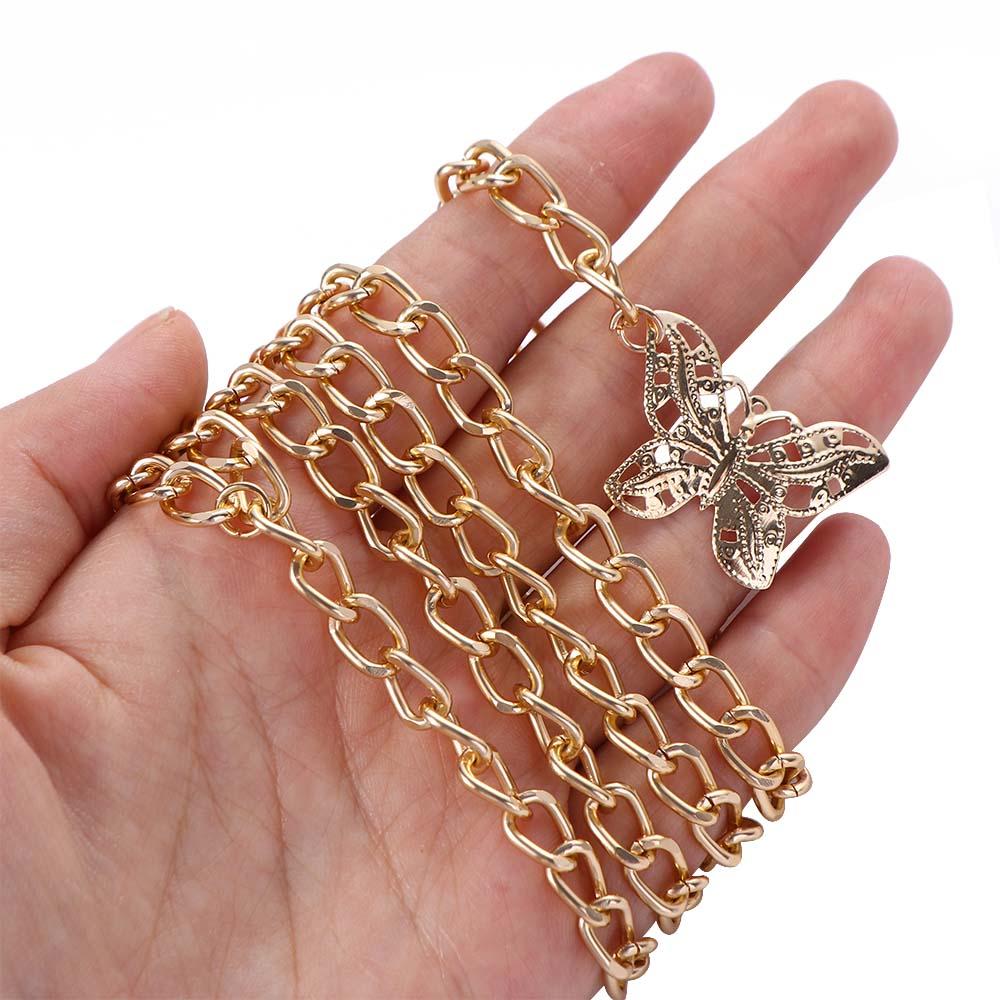 Fashion Gold Silver Dress Accessories Tassel Metal Sexy Belt Waist Chain Body Chain Gift For Women