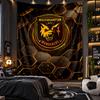 Wall Hanging Tapestry Wolverhampton Wanderers Football Print Cloth for Living Room Bedroom Home Decor