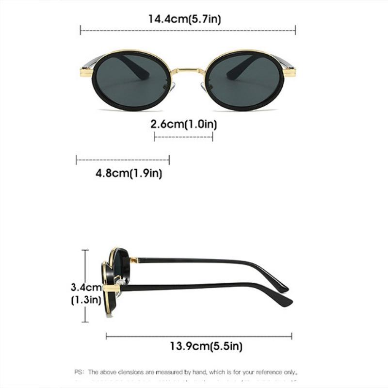 Неполяризованные шикарные овальные модные солнцезащитные очки для женщин и мужчин - — фото 7