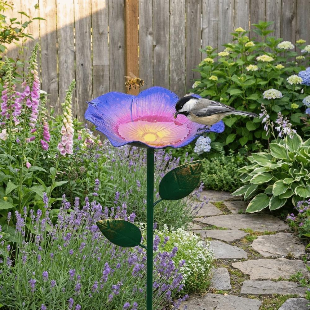 Rust-Resistant Bee Water Feeder Metal Bird Waterer New Bee Feeder Pollinator Friendly