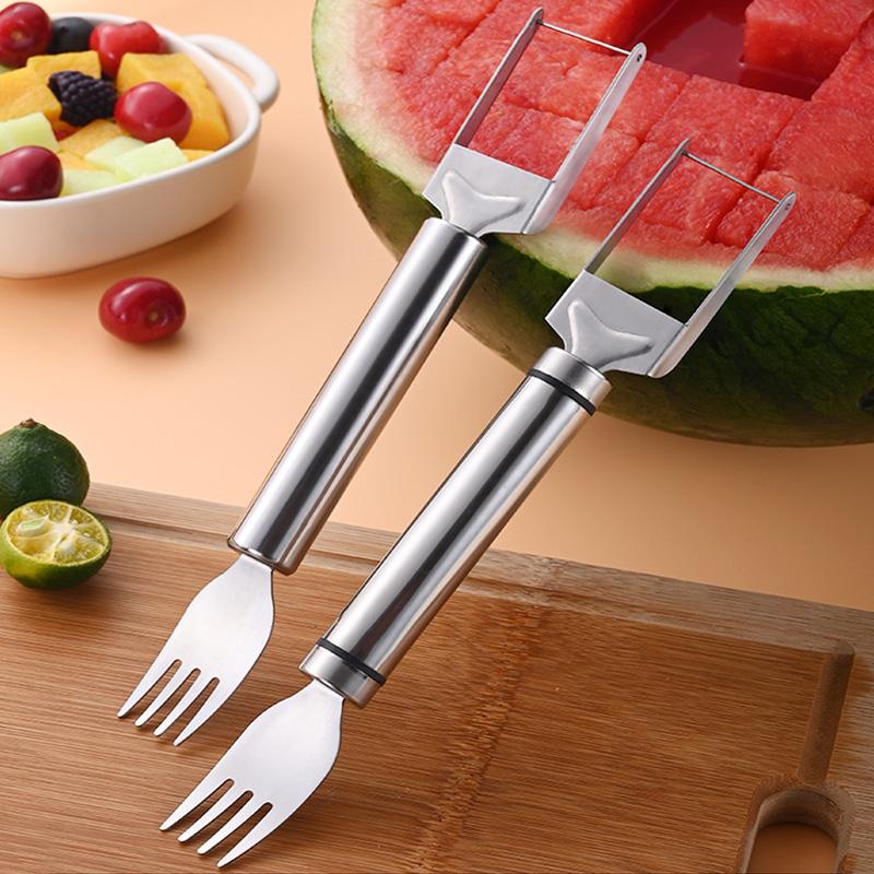 1PC Stainless Steel Windmill Watermelon Cutter Artifact Salad Fruit Slicer Cutter Tool Watermelon Digger Kitchen Accessories Gadgets