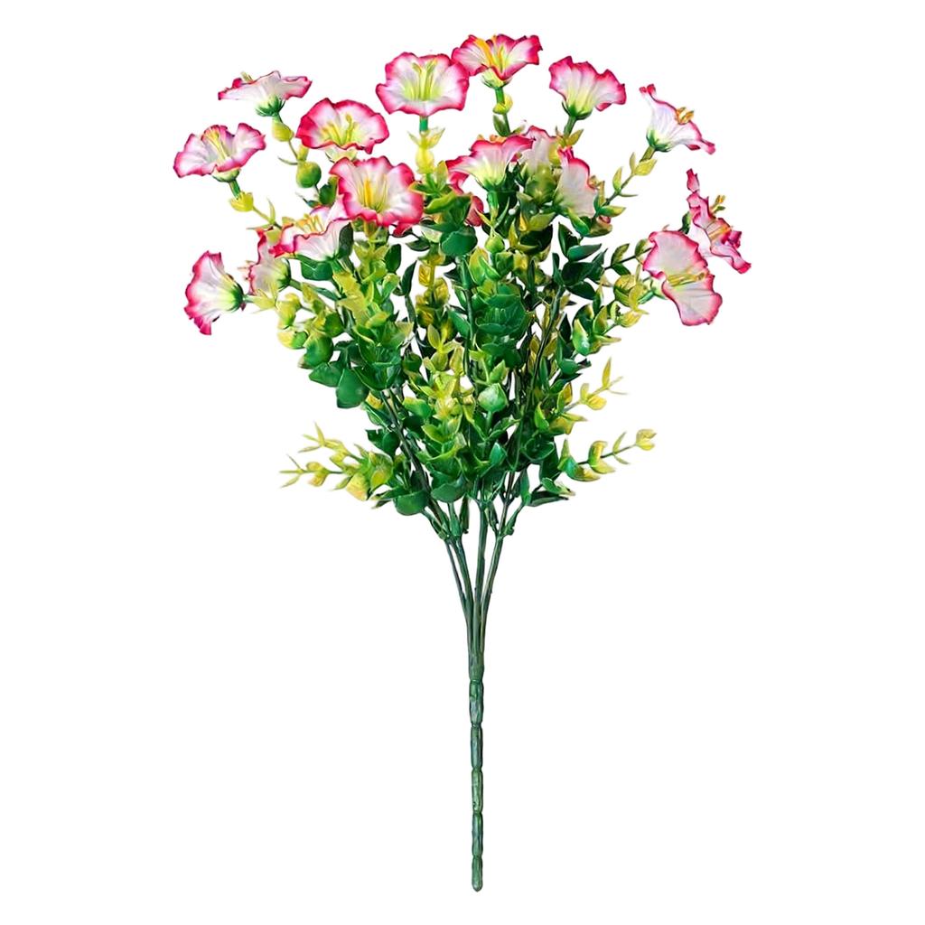 Sztuczne Kwiaty Zewnętrzne, Sztuczny Jedwabny Powój Z Liśćmi, Dostępny W Różnych Kolorach, Odpowiedni Do Ganów, Tarasów, Patio, Ogrodów