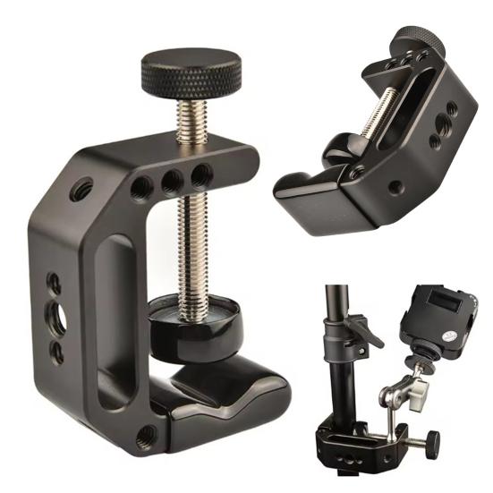 C-Clamp Multi Functional Design Widely Used Adapter High Durability Adjustable Desktop Mount Holder Jig