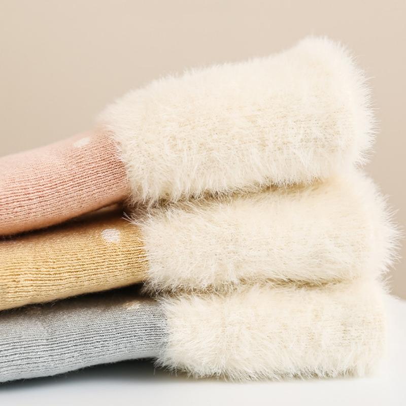 Winter Warm Baby Socks Thick Cartoon Newborn Mid Tube Socks Soft Kids Socks For Boys And Girls