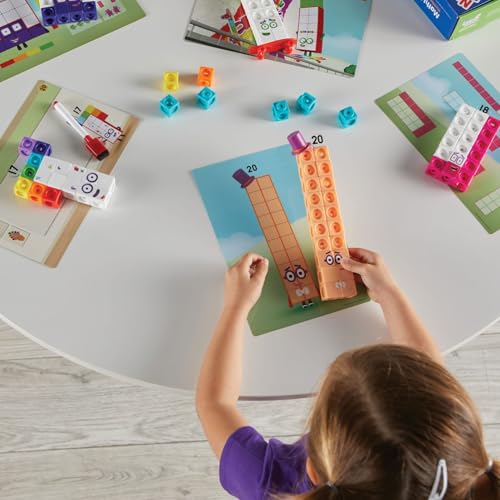 Learning Resources NumberBlocks MathLink Cubes Number Blocks 11-20 155 Cubes Activity Set Math Toys with Japanese Guide 94477-J Genuine Product One